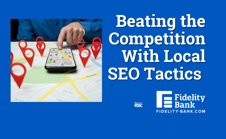 mobile phone with local SEO graphics