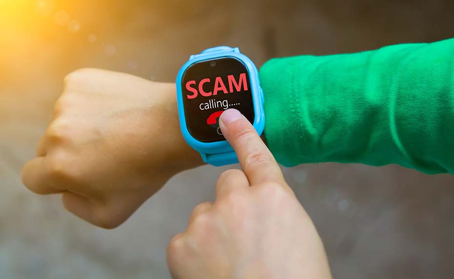 kid smart watch scam call