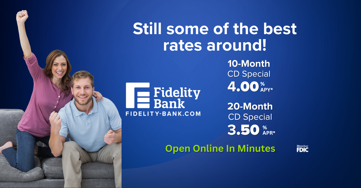 CD Special Offer with Fidelity Bank